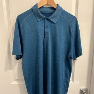 **SOLD** Men's Lululemon Metal Vent Tech Polo shirt XL Blue